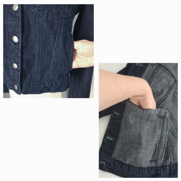 Polo Ralph Lauren Vintage Blue Jean Cropped  Denim Jacket- Women's - Picture 4 of 7